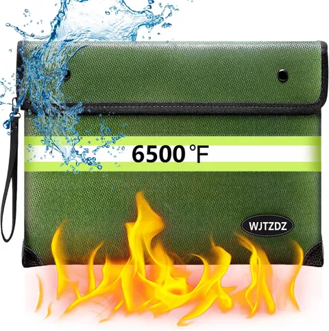 Fireproof Money Bag 10 Layers Heat Insulated 6500F