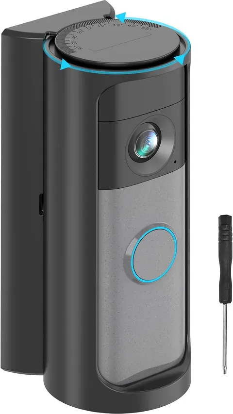 Adjustable 360° Doorbell Camera Angle Mount, Not for Blink Doorbell
