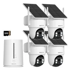 ARCCTV Wireless Solar Battery Security Camera System Outdoor WiFi IP 2 Way Audio