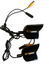 Lorex MC6950 1080p HD Color Security Camera Indoor Outdoor 2PC for Parts Repair