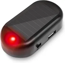 Car Solar Dummy Alarm LED Flashing Security Light Anti-Theft Warning Lamp Red