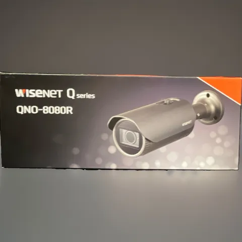 Wisenet QNO-8080R 5MP IP PoE IR Day/Night Bullet Security Camera Gray