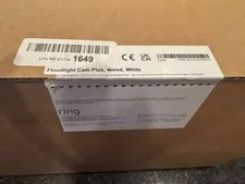 Ring Floodlight Cam Plus Wired White IP Floodlight Camera Hardwired Wi-Fi Alexa