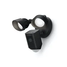 Ring Floodlight Cam Wired Plus Outdoor Wired Full HD Surveillance Camera - Black