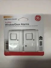 GE - 2 Indoor Window Door Alarm Sensor Model # 36019 Factory Sealed Free Ship.