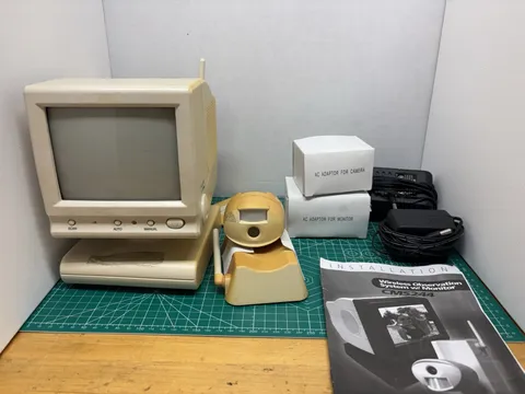 Vintage CMS244 Wireless Camera Observation Monitor CRT TV 5.5" Retro Gaming