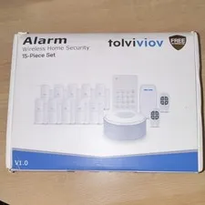 tolviviov Wireless Home Alarm System V1.0 15-Piece Set Wi-Fi Google/Amazon