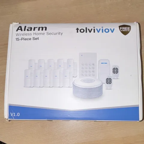 tolviviov Wireless Home Alarm System V1.0 15-Piece Set Wi-Fi Google/Amazon
