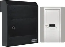 Heavy Duty Through-The-Door Drop Box Safe for Mail, Checks & Cash - Black