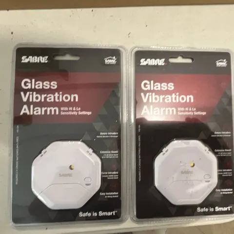 SABRE Glass Vibration Alarm HS-GA Wireless Instant Alert Battery 115dB White