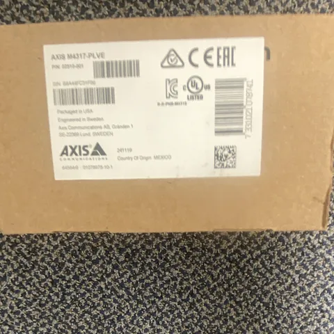 Axis AXIS M4317-PLVE Panoramic Camera, 1 Camera Included, MPN 02318-001