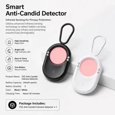 Mini Hidden Camera Detector Portable Anti-Spy Device for Travel Hotel Privacy