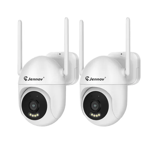 Jennov 5MP 360° PTZ Outdoor WiFi Security Camera Auto-Tracking Night Vision