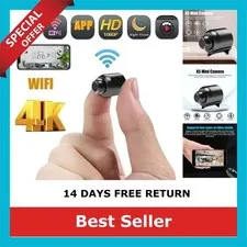 Mrgabwte Mini Security Camera 1080p Wireless Night Vision Motion Detection
