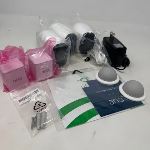 Netgear Arlo Pro VMC4030 Wireless Security Camera 3-Pack White System Bundle