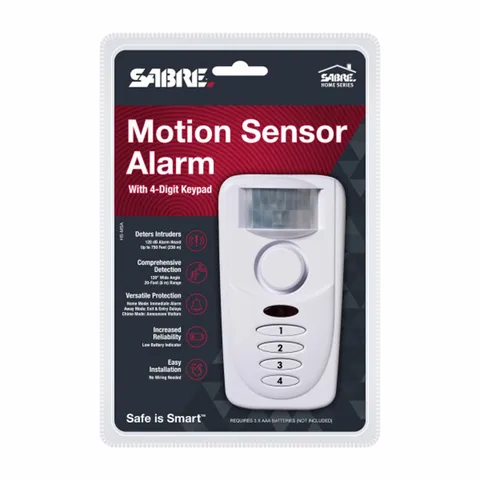 Sabre HS-MSA 120 dB White Plastic Motion Sensor Alarm 1.5 L x 5 H x 2.75 W in. -