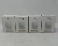 Ring Alarm Motion Detector, 90 Degree Coverage 25ft Range, NEW, 2nd Gen (4-Pack)