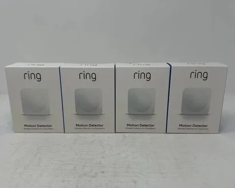 Ring Alarm Motion Detector, 90 Degree Coverage 25ft Range, NEW, 2nd Gen (4-Pack)