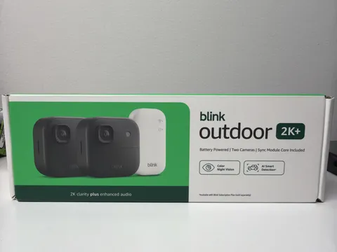 Blink Outdoor 2K+ Wireless Security Camera 2K 2-Pack w/Sync New