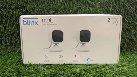 Blink Mini Indoor Plug-In HD Smart Security Camera - Pack of 2 BRAND NEW SEALED
