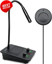 Window Intercom Speaker Dual Way Talk Through Glass Anti-Interference - US