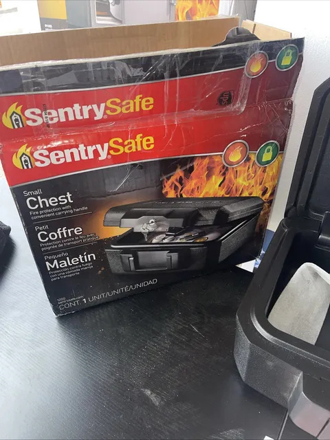 SentrySafe 1200 Box Safe with Key Lock 0.18 Cu. Ft. Fire-Resistant