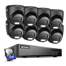 ANNKE 8CH 5MP Lite DVR 1080P Color Night Vision Security Camera System Outdoor
