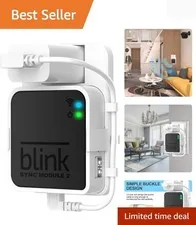 Compact and Portable Wall Mount for Blink Sync Module 2 – Say Goodbye to Clutter