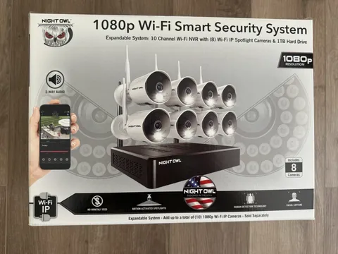 Night Owl 8-Channel 1080 WiFi NVR with 1TB Hard Drive And 8 WiFi IP 1080 Cameras