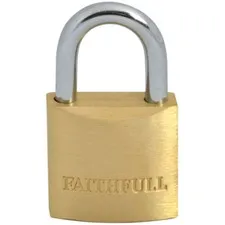Faithfull BC7525 Brass Lock 25mm 3 Keys