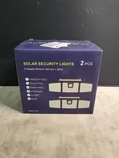 SOLAR SECURITY LIGHTS(motion Sensor)x2