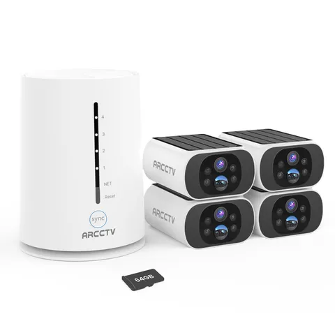 ARCCTV Wireless Security Camera System Outdoor Solar Battery 4MP Home PIR Alarm