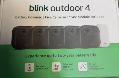 New BLINK Outdoor 4 Smart Security System w/ Sync Module Core - 5 Camera System