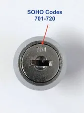 SOHO Filing Cabinet Keys Cut #701 - 720 -Key Cut To Your Code Number -FREE POST!