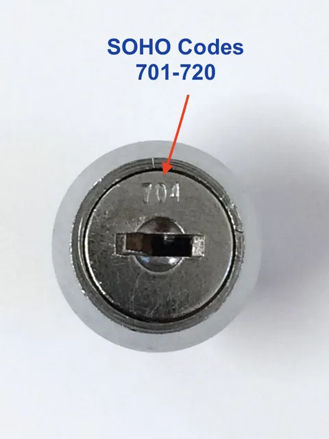 SOHO Filing Cabinet Keys Cut #701 - 720 -Key Cut To Your Code Number -FREE POST!