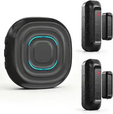 Door Chime, 2-In-1 Door Alarm with One-Time Chime or Continuous Alert Mode, Door