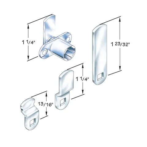 Compx Timberline C168CB Interchangeable Core Keyed Cam Lock, 3/4 In Pack of 3