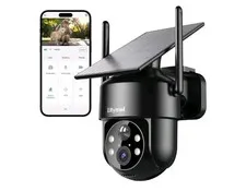 2K 2.4g WiFi Security Cameras Wireless Outdoor, 360° View Solar Cameras for Home