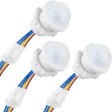 3-Pack Motion Sensor Light Switch, PIR Infrared Sensor, 30S Time Delay, Smart De