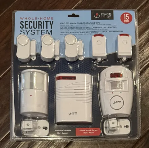Power to Go 15 Piece Whole Home Security Easy Setup System NEW  Sealed
