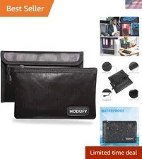Durable Fireproof Money Cash Bags, 5x8 Inches - Secure Your Valuables in Style