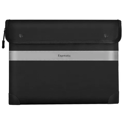 Fireproof Document Bag – 5200°F Heat-Resistant, 14.2" x 10.6" Waterproof Money P