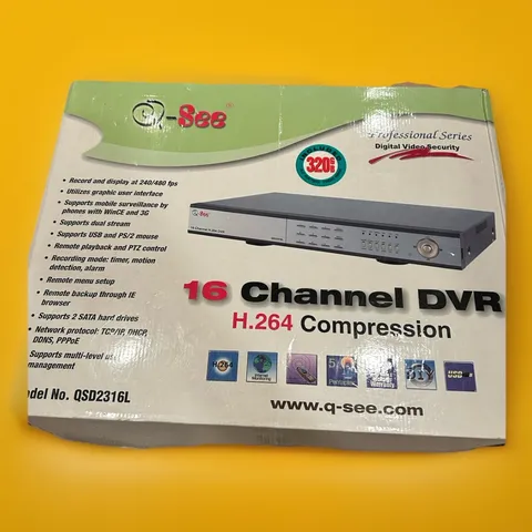 Q-See 16 channel DVR QSD2316L (Surveillance) w/ mouse, remote and more
