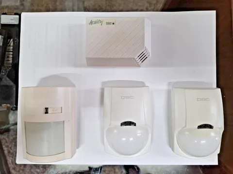 DSC motion detector sensors (3) and one glass break detector