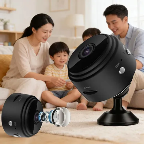 Indoor/Outdoor 1080P Wi-Fi Smart Home Security Camera with Color Night Vision