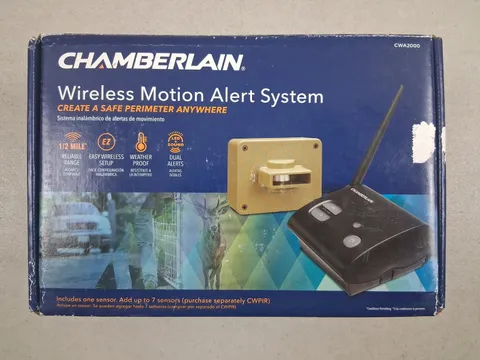 Chamberlain Wireless Motion Alert 1/2 Mile Range Model CWA2000 Open Box
