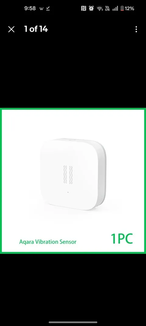 Zigbee Vibration Sensor, Wireless Mini Glass Break Detector for Alarm System, Ho