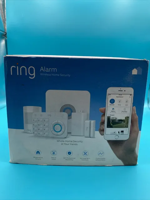 Ring 2nd Gen 4K11S7-0EN0 Wireless Alarm Home Security Kit - 5 Piece