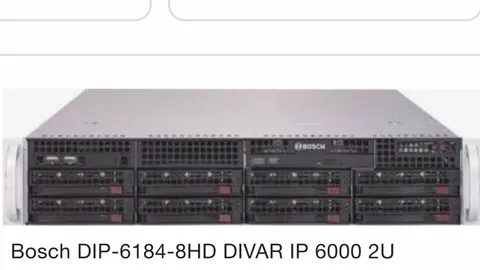 NEW SEALED Bosch DIP-6184-8HD 128 Channel DIVAR IP NVR 64 IP License 32TB $16400