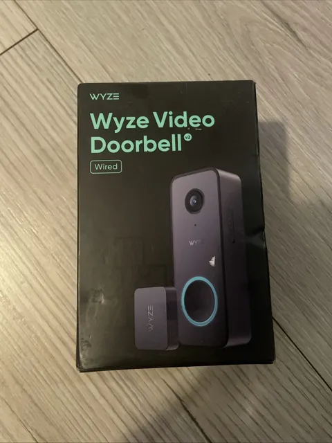 Wyze Video Doorbell v2 Wired 2K HD Color Night Vision Head-to-Toe View WVDWDV2